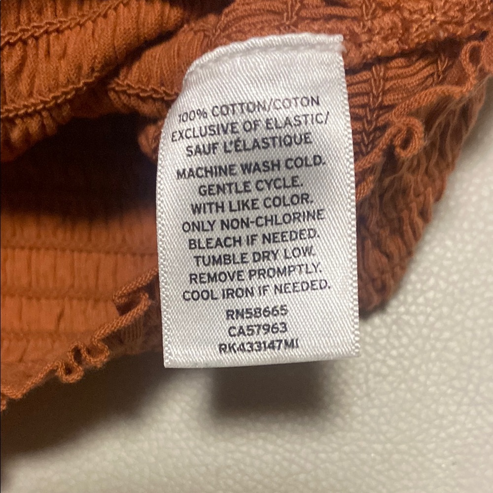 Rust Off-Shoulder Textured Top - Picture 4 of 4
